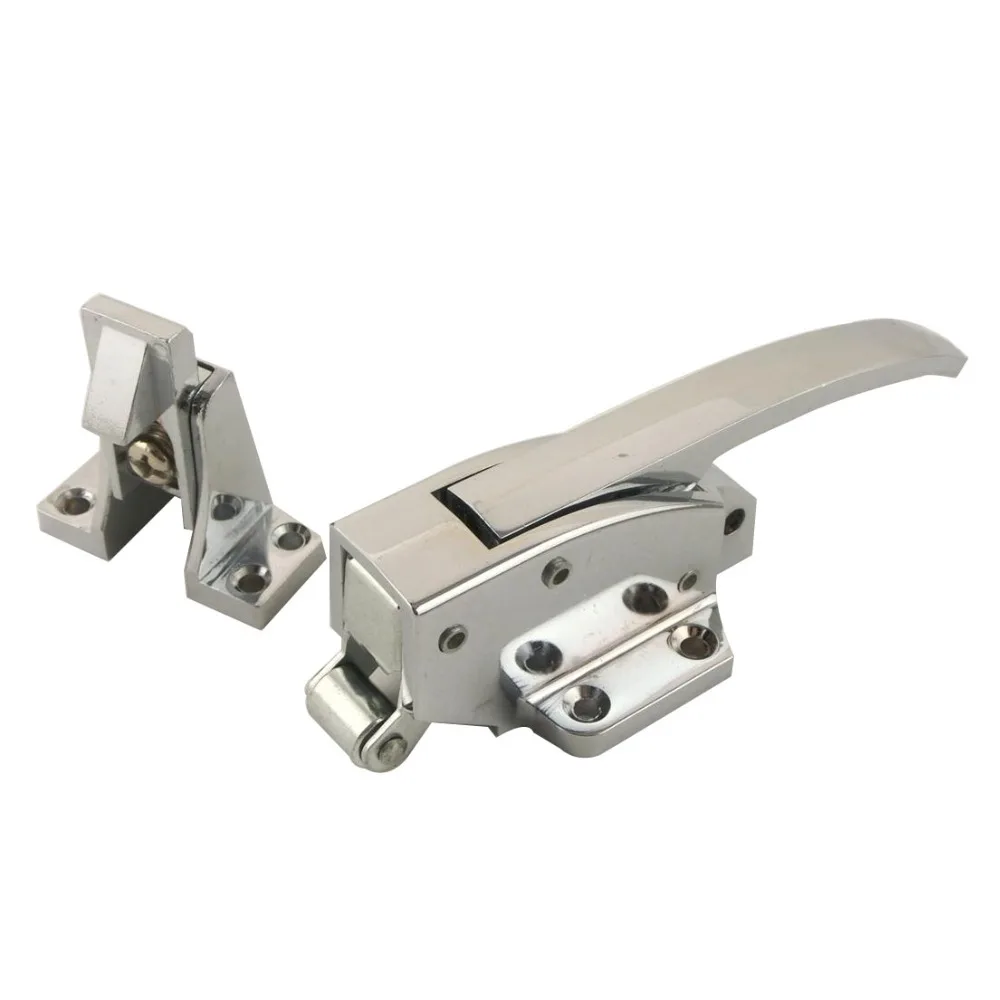 1pc Zinc Alloy Oven Door Handle Lock Spring Loaded Adjustable Height