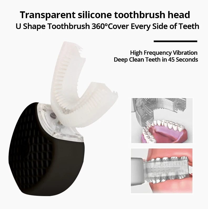 V Белая автоматическая электрическая зубная щетка 360 градусов ультразвуковая вибрационная электрическая зубная щетка для отбеливания зубов инструмент для красоты