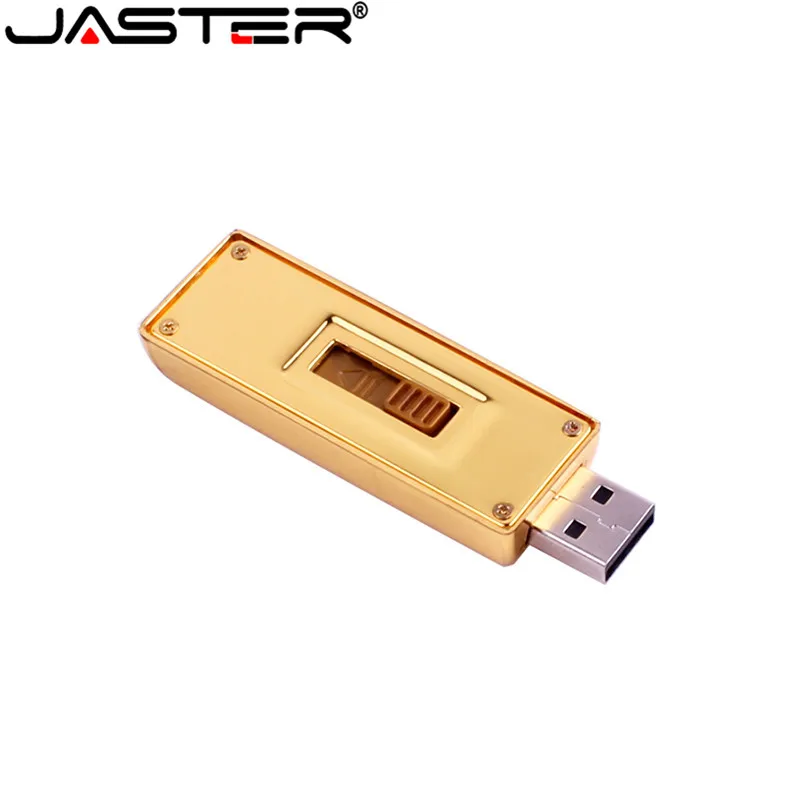 JASTER золотой слиток usb флеш-накопитель карта памяти Золотой бар Флешка 4 ГБ 8 ГБ 16 ГБ 32 ГБ 64 ГБ флеш-накопитель U диск подарок