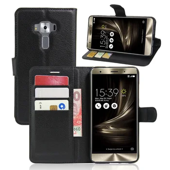 

smartphone cases for ASUS ZenFone 3 Deluxe ZS550KL,100pcs/lot,Luxury TPU leather flip wallet case for ZenFone 3 Deluxe ZS550KL