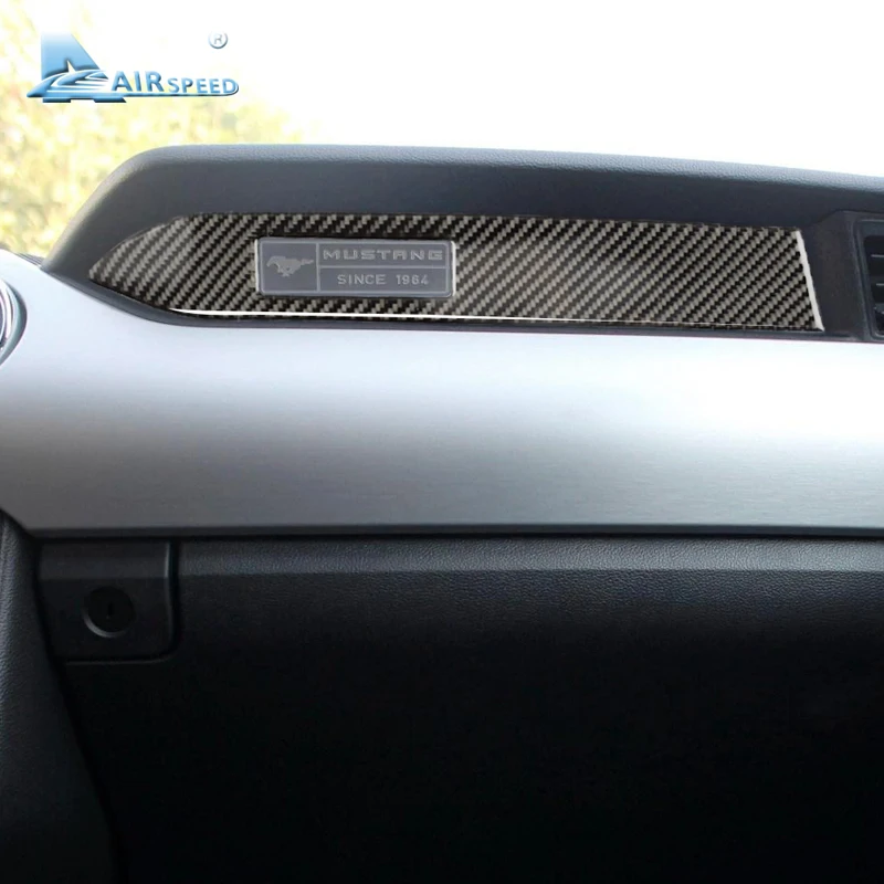 Наклейка на заднее сиденье для Ford Mustang 2015 2016 2017|seat side|carbon dashboardcarbon fiber dashboard |