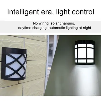

Solar Wall Light IP55 Waterproof Vintage Fence Lamp for Garden Courtyard Outdoor Color change WWO66