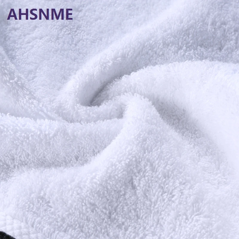 AHSNME вышитые узоры парные банные полотенца набор 70x140 см каждый 600 г Экстра Большое