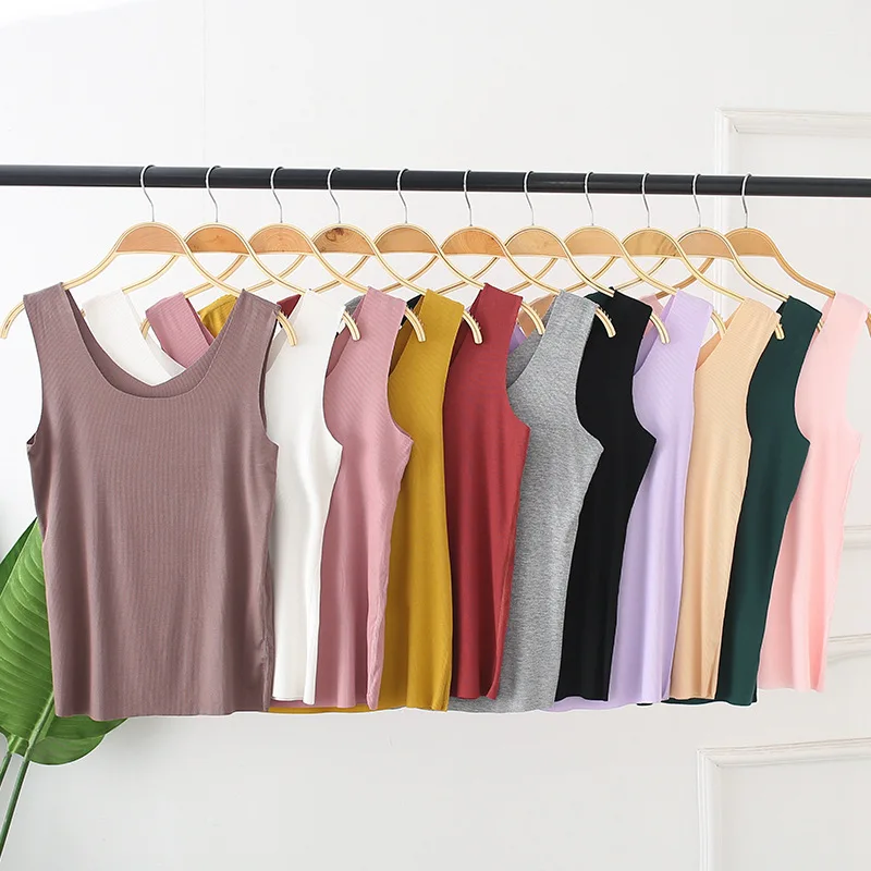 Женский бесшовный топ без рукавов Double Wear однотонный сексуальный женская модная