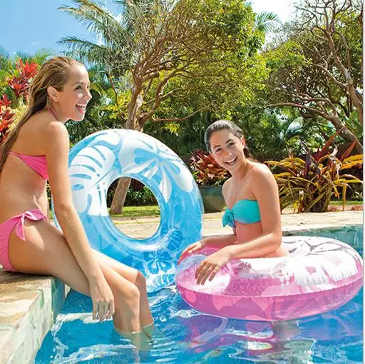 Summer Fun Water Play Entertainment Intex 59251 Adult Swimming Floating Ring, Life Buoy, Underarm Circle, 91cm, 3 Colors, Gift - Water Play Equipment - AliExpress