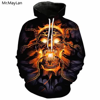 

Fashion 3D Hoodies Men Women Flame Skull Demon Tentacle 3D Print Harajuku Casual Streetwear Pullover Tracksuit Hoodies Tops 5XL