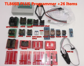 

100% ORIGINAL TL866II PLUS programmer +26 ADAPTERS NAND TSOP48 QFP32 SOP28