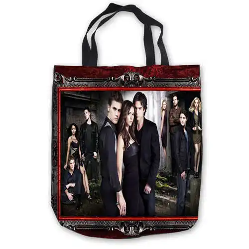 

Custom Canvas Vampire_diaries_season (1) Tote Hand Bags Shopping Bag Casual Beach HandBags Foldable 180911-02-61
