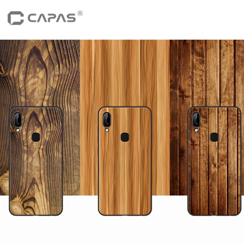 

For Lenovo S5 Pro Case Cover Silicone Soft TPU Wood Stone Patterned Phone Case For Lenovo S5 Pro Luxury Cover Protective Shield
