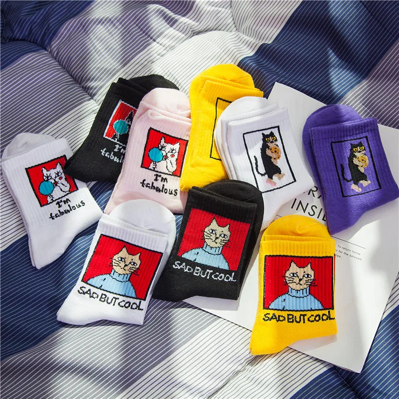 

1 Pair Harajuku Cookies Warm Funny Socks Japanese Balloon Creative Meias Cute Women Socks Kawaii Skarpetki Sokken SA-8