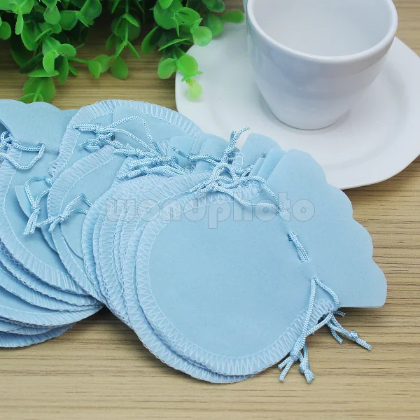 

30pcs Fashion Velvet Drawstring Bags Wedding Favor Gift Jewelry Pouch Light Blue
