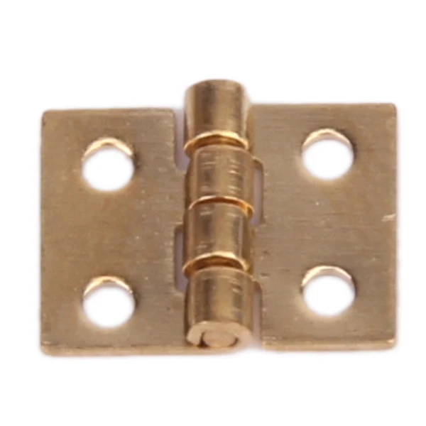 12pcs Golden Cabinet Closet Mini Hinge for 1/12 Dollhouse Miniature Furniture Door Accessories