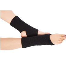 1 пара, женские носки для занятий йогой и фитнесом, разноцветные вязаные гетры для латинских танцев, вязаные гетры для занятий пилатесом в помещении