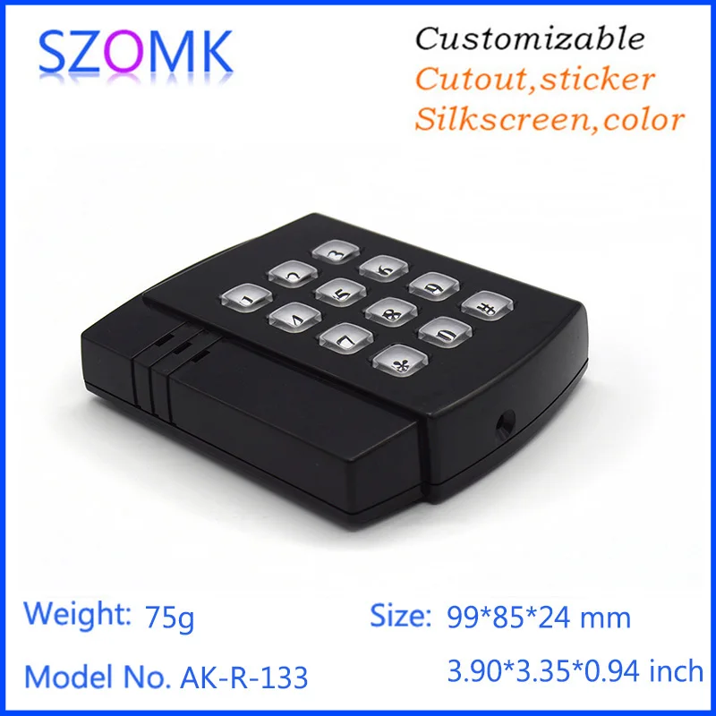 

1 piece, 99*85*24mm szomk plastic instrument enclosure for pcb door alarm plastic housing abs plastic shell project box