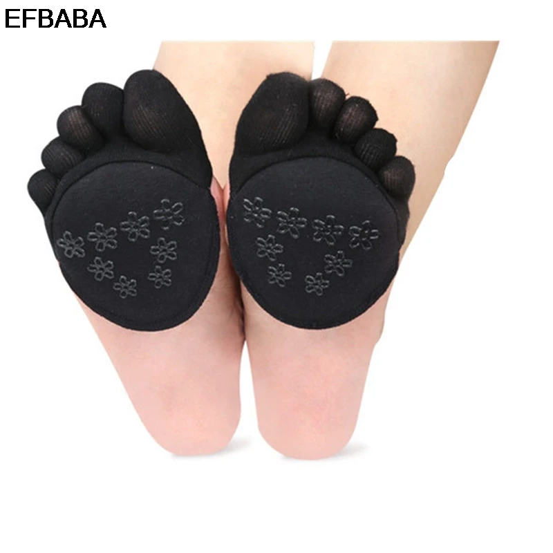 

EFBABA Sweat Breathable Shoe Insole Forefoot Pad Silicone Gel Cushions Non-slip High Heel Insole Feet Separated Shoe Accessoire
