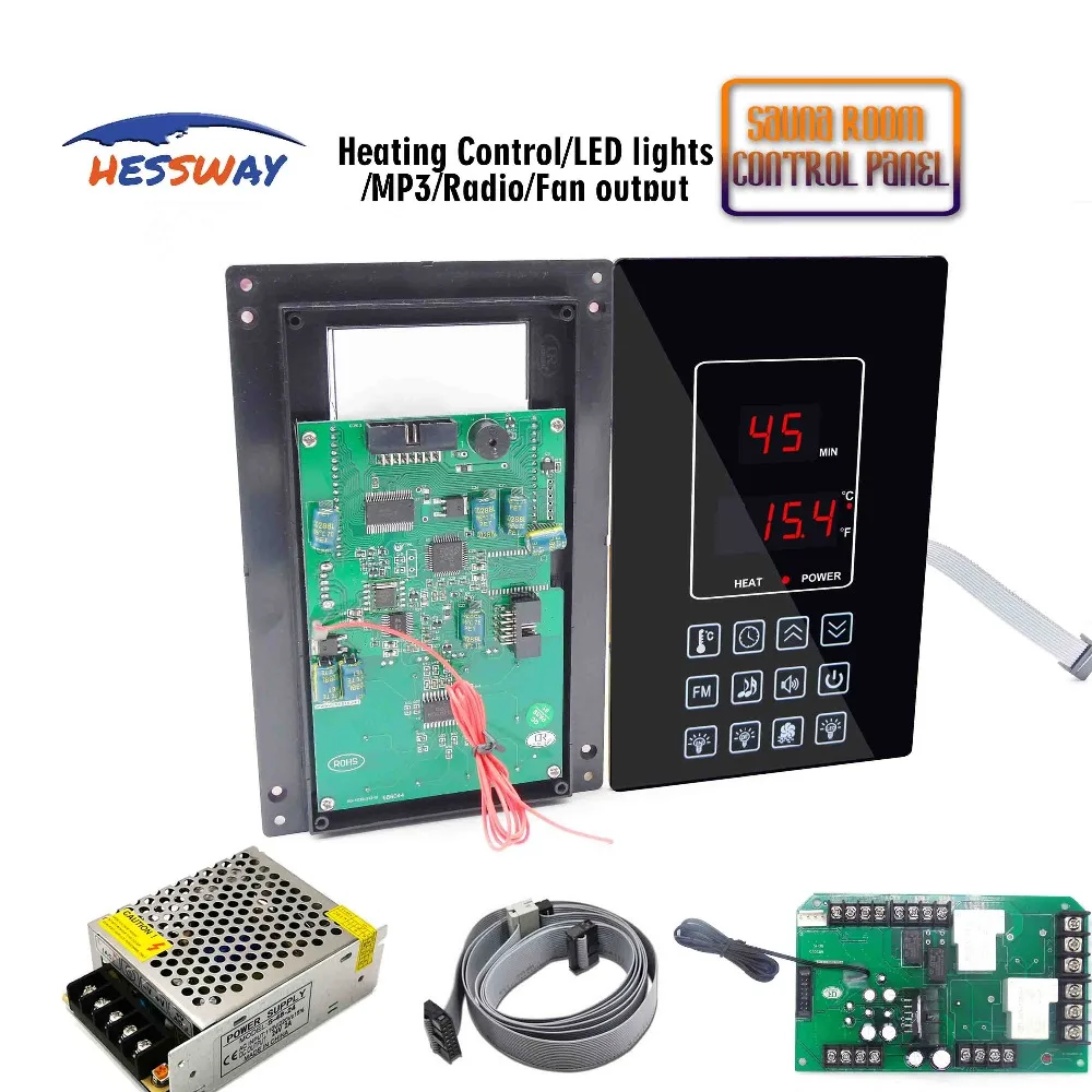 110 240VAC 30A Capactive Touch нагреватели для сухой сауны термостат панели управления