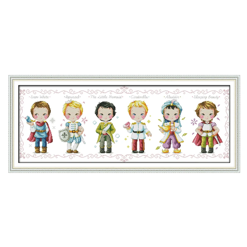 

JoySunday chinese crossstitch kits The prince baby toy DMC14CT11CT needlework livingroom bedroom baby room painting wholesale