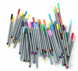 24/36/48/60 Цвета/комплект 0.4 мм Fine Liner гелевые ручки эскиз рисунок Цвет ручка книги по искусству маркеры для рисования Manga Дизайн Книги по