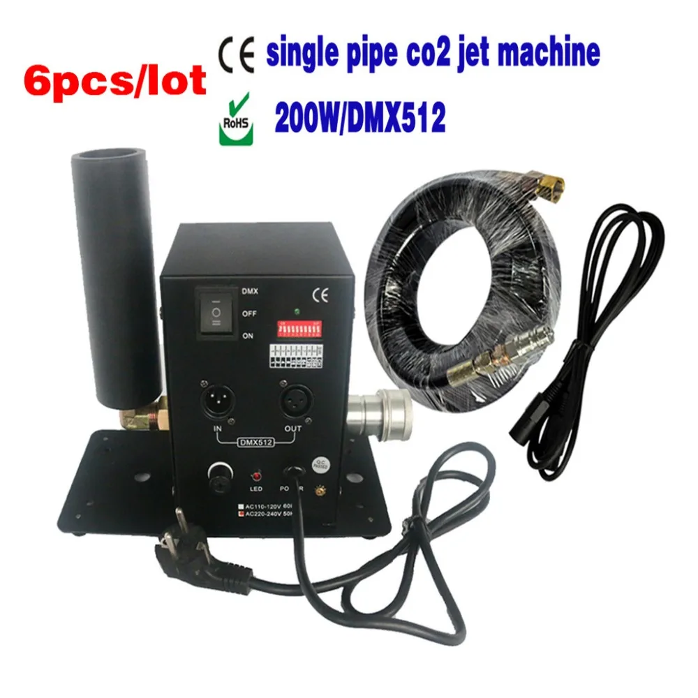 

6pcs CO2 Jet Machine Stage Effect,Stage Light CO2 Column Jet Machine,Co2 Gun 6m Gas Hose,DMX512 Party Wedding Disco DJ Co2 Gun