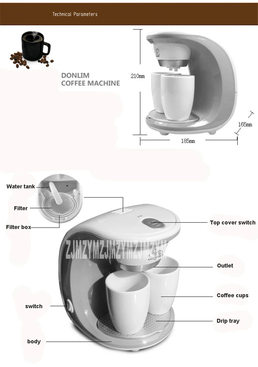 2 чашки Кофе(Керамика кружка) машины, американский или Nescafe капсулы машина 0.25L Кофе машина CCM-801 220 V/50Hz