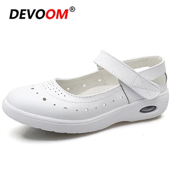 

2019 New Walking Shoes Women Outdoor Slip-On Breathable White Work Nurse Shoes+female Sneakers Women Non-Slip Sport Shoes Woman