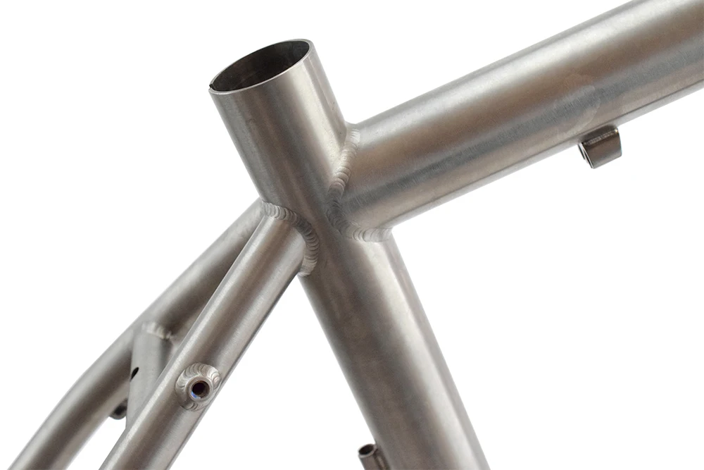 Best 2018 Road Frame Bicycle Titanium Alloy 700C Racing Bike Frame Disc Brake Type Ultralight 46cm Ti Road Bike Bicycle Frame 2