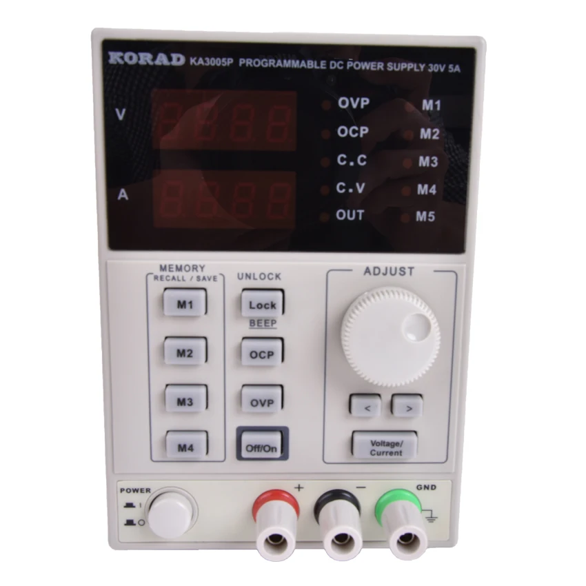 KA3005P-Программируемый прецизионный Регулируемый 30 V, 5A DC Линейный источник питания Цифровой Регулируемый лабораторный класс