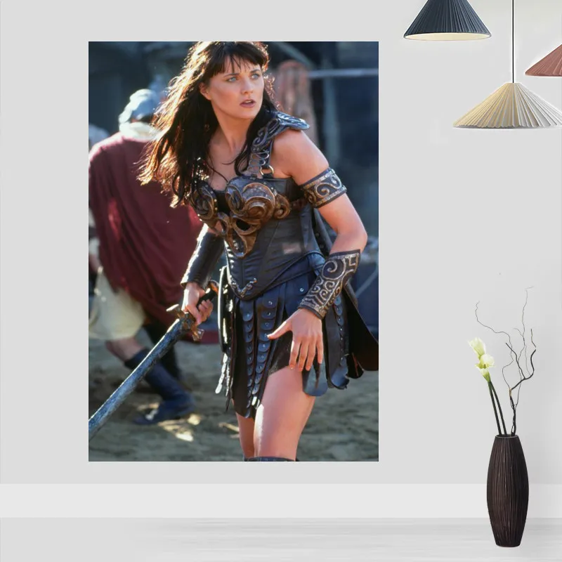 

New Xena Warrior Princess Posters On The Wall Modern Anime/Movie/Abstract Rectangle Poster Silk Fabric Cloth Wall Art Unframed