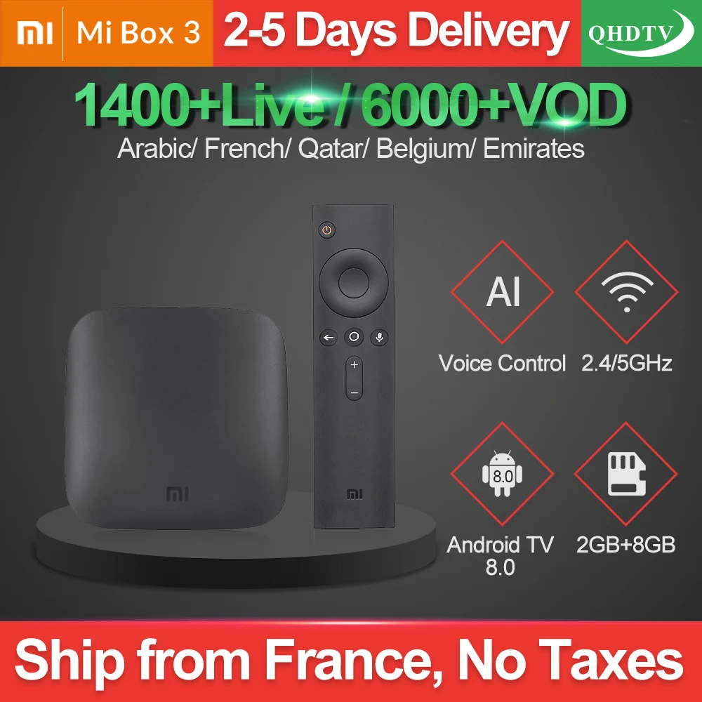 Mi Box 3 IPTV France Arabia 1 year QHDTV Code Belgium Spain IPTV Subscription Italian French IP TV Algeria India IPTV Arabic UK