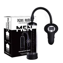 Penis Electric Pump Penes Extender Enlargement Device With LCD Display Men Dick Erection Assisting Vacuum Cup Lasting Trainer