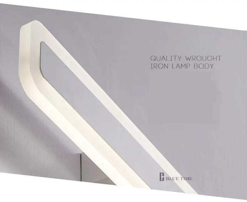 Акриловое зеркало для ванной комнаты передний светильник светодиодный настенный светильник люстры для ванной спальни настенный светильник s Luminaria 120 100 80 60 см