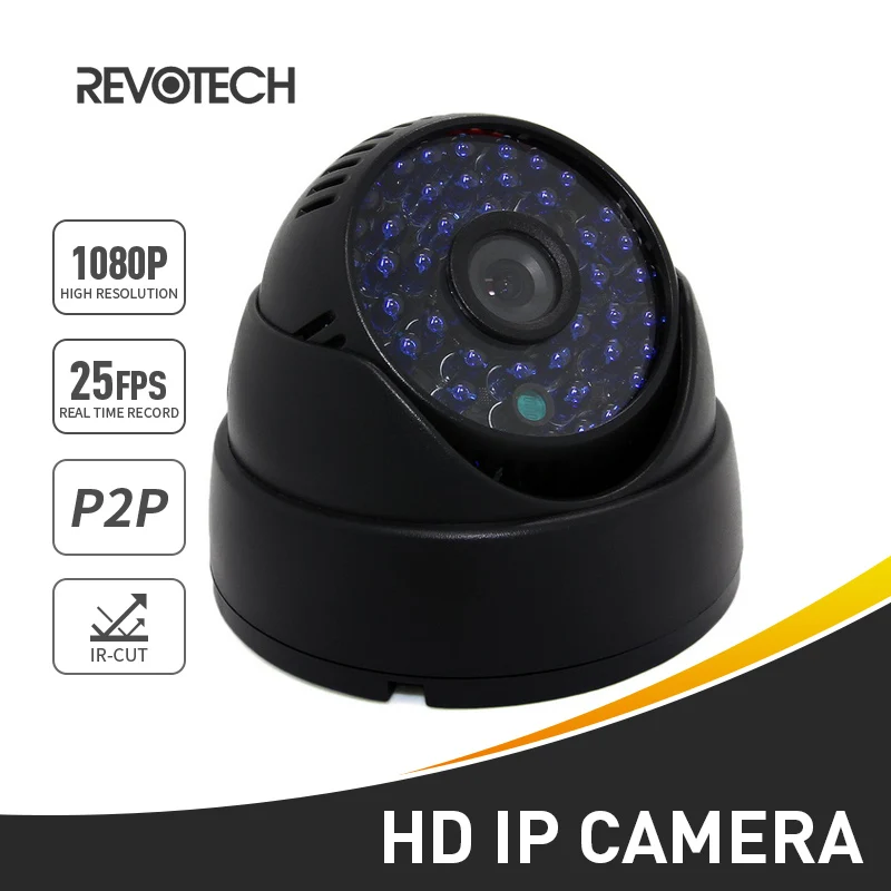 Indoor FHD 1920 x 1080P 2.0MP IP Camera 48 LED IR Dome Security Camera ONVIF Night Vision P2P IP CCTV Cam with IR-Cut