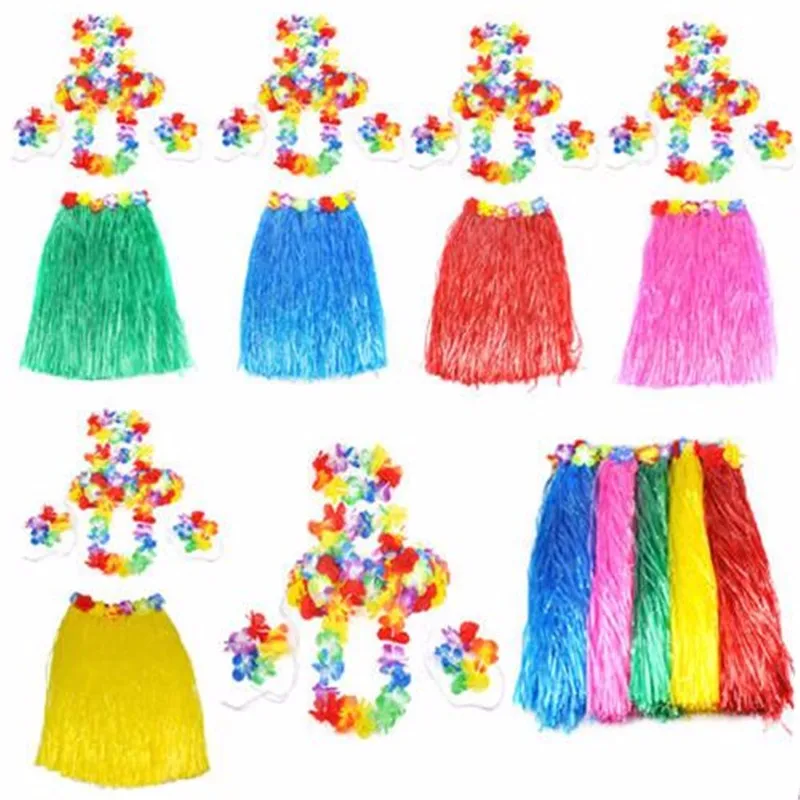 NEW-Halloween-wedding-Party-Costumes-60cm-Hawaiian-Hula-ance-Wears-Clothing