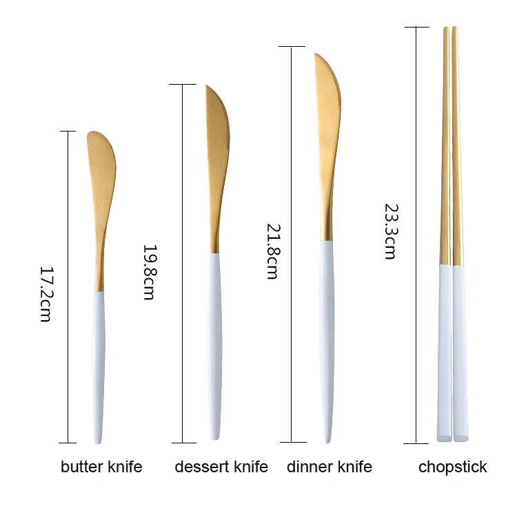 Столовых приборов золотого цвета из нержавеющей стали 18/10, столовый нож из нержавеющей стали, вилка, набор посуды из фарфора, металлические аксессуары для кухни