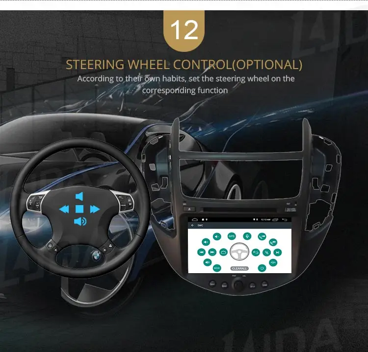Perfect LJDA 2 Din Car Radio Android 9.1 For Chevrolet Trax Tracker Holden/Trax 2013-2017 GPS Navi Multimedia Mirror link WIFI BT Audio 14