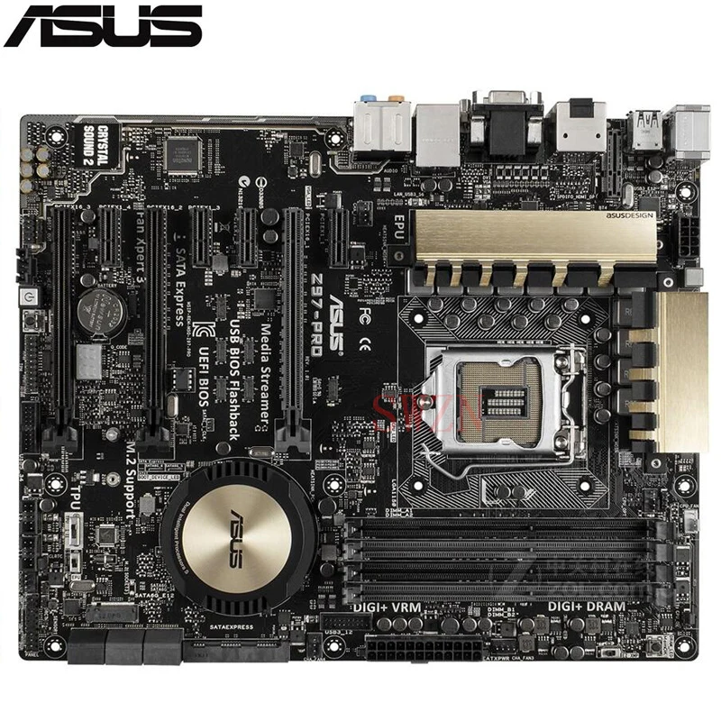 

original Used Server motherboard For Asus Z97-PRO Socket 1150 I7 I5 I3 Maximum 4*DDR3 32GB 4xSATAIII 1xM.2 ATX