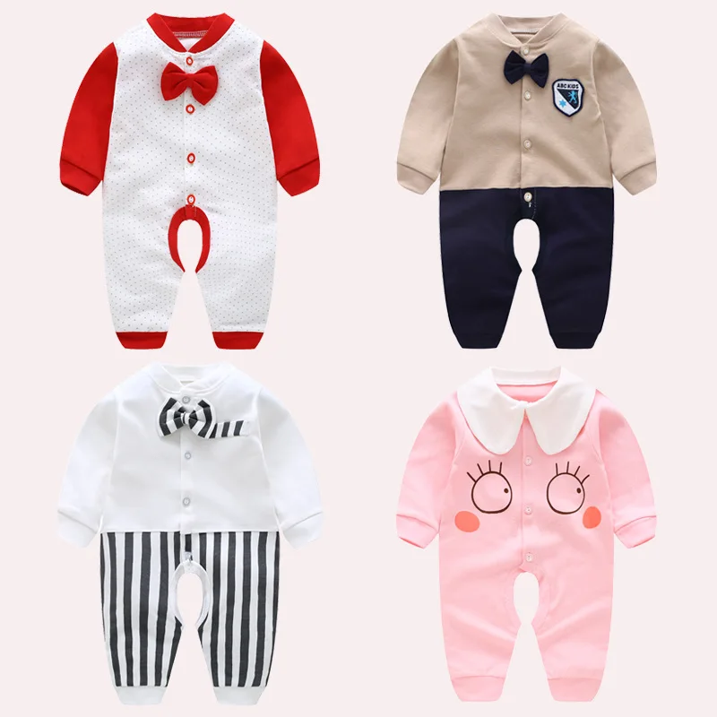 

Fashion gentleman Baby Rompers cotton Baby Boy girls Clothes Long sleeve Newborn Clothes Infant Jumpsuits one piece clothing