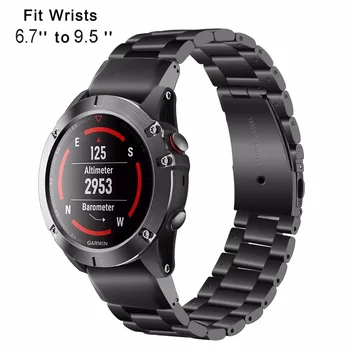 

Stainless Steel Strap Bands for Garmin forerunner Fenix 3 5 935 5X 5S 20mm 22mm 26mm Strap Watch Bands Strap Bracelet
