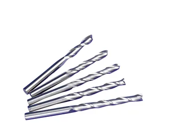 

5pcs 1/8" 3.175CNC Milling Cutter Two Double Flutes Tungsten Spiral Ball Nose End Mill CNC Router Bits 1*4mm