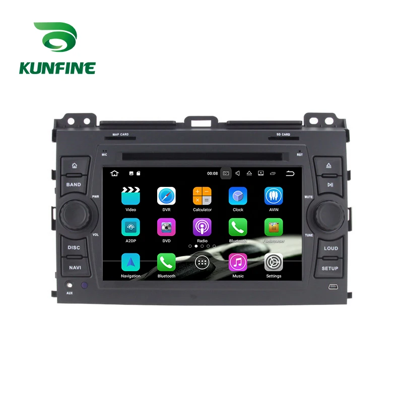 Android 9,0 Core PX6 A72 Ram 4G Rom 64G Автомобильный DVD gps мультимедийный плеер стерео для TOYOTA PRADO Cruiser 120 радио головное устройство