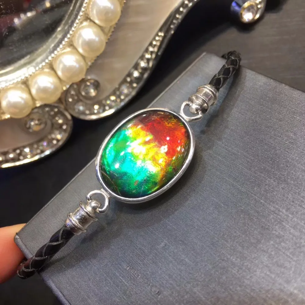 

Fine Jewelry Canada Origin 925 sterling silver S925 solid silver 100% Natural Ammonite Female bracelets for women fine bracelets