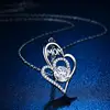 High-grade MOM necklace Mother's Day Double Heart Necklace mother's day gift ► Photo 3/4