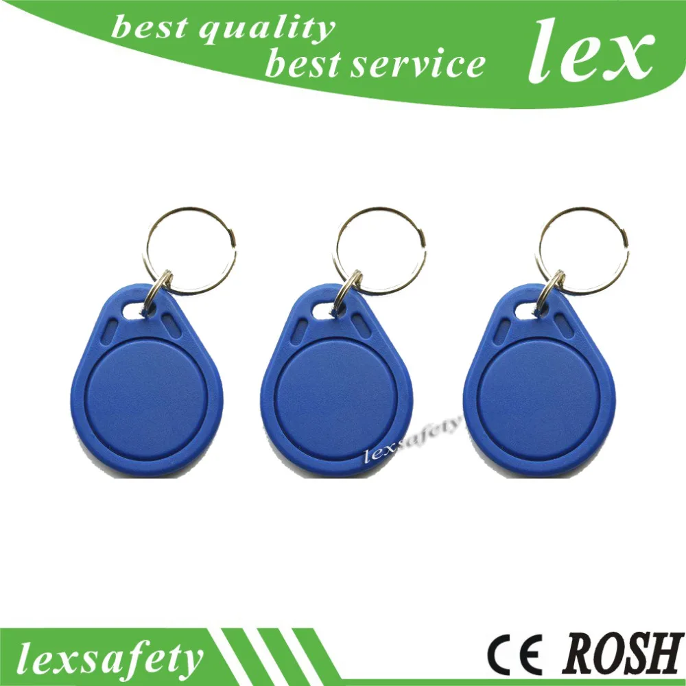 100 pcs a lot 13.56mhz unique classic programming door key ring fobs,mf