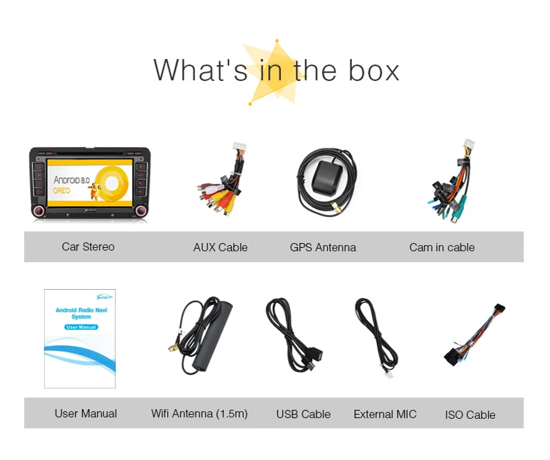Pumpkin2 Din 7''Qcta core Android 8 0 автомобильный Радио Стерео DVD плеер GPS навигация для