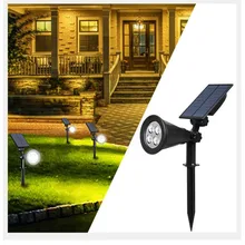 Фонарь на солнечных батареях прожектор для газонов открытый сад плагин свет водонепроницаемый светодиодный настенный светильник ландшафтный свет для украшения сада