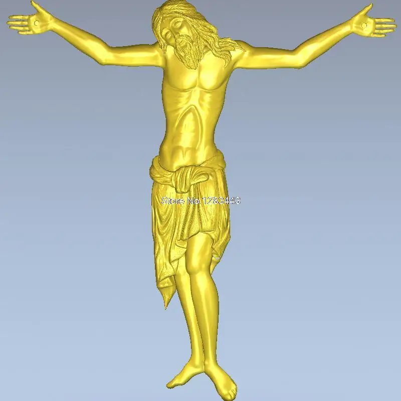 

High quality New 3D model for cnc 3D carved figure sculpture machine in STL file Jesus_12