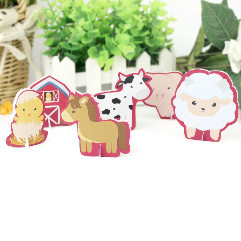 Farm Animal Theme Party Table Decoration Table Centerpiece Kids Birthday Party Supplies Decoration