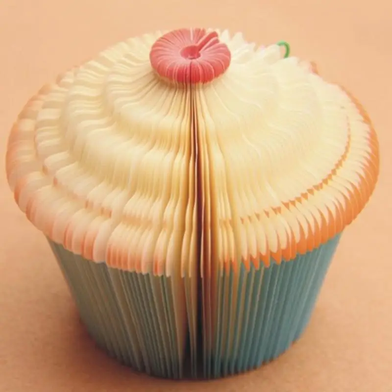 

New Arrival Cupcake Shaped Notepad Memo Stationery Notes Cute Muffin Cake Shaped Pad Scratchpad Papers