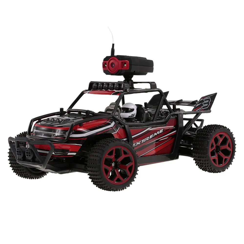 

2018 New RC Car 1/18 2.4GHz 4WD 20km/h RC Buggy Car with Camera 0.3MP Wifi FPV Off-road Cars Radio Control Vehicle Toys