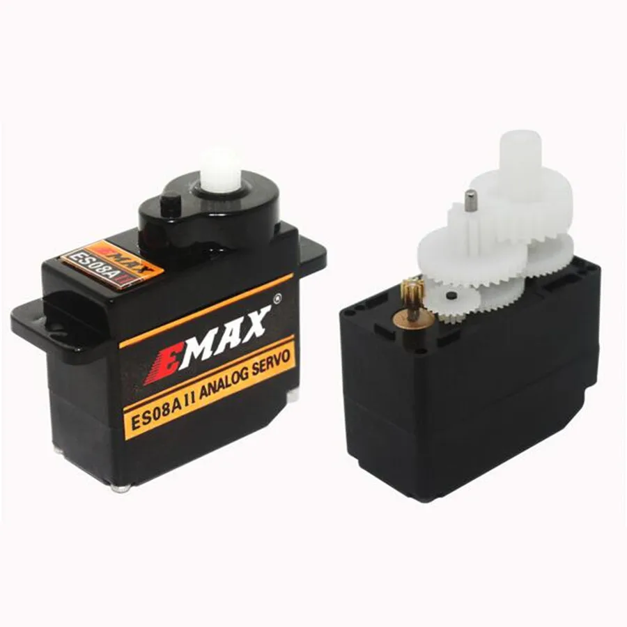 4 x EMAX Original ES08A II 8 5g Мини пластиковая шестерня Аналоговый сервопривод для